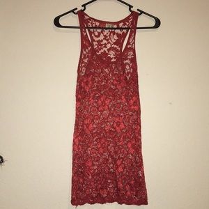 Sexy BKE transparent lace top!